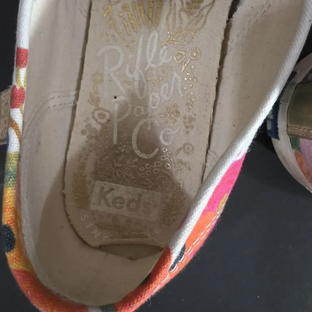 Keds Womens Floral Canvas Sneakers sz 8.5